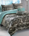 Fit for any jungle princess, Roxy's Huntress duvet cover set mixes tropical blooms and a smart plaid for a look that brings surf style home. Reverses to solid turquoise.