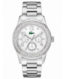 A shimmering standout, this Lacoste Advantage watch is an elegant design graced with crystal accents.