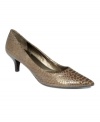 Snake print, kitten heel. Bandolino's Zazie pumps are the best of both worlds.