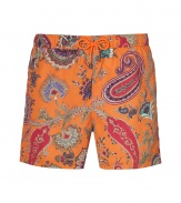 With their bright coloring and characteristic paisley print, Etros swim trunks are a chic way to liven up beachside looks - Elasticized drawstring waistline, side slit pockets - Wear in the water with your favorite sunglasses, or post swim with a bright polo and leather sandals