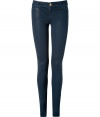 Inject trend-right edge into your casual basics with these super flattering coated jean leggings from cult-favorite denim brand Current/Elliott - Four pocket style, zip fly, button closure, belt loops - Extra form-fitting - Pair with feminine print tops and flats, or for a more casual look with easy knits and slipper-style loafers