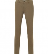 Comfortable and classic, these slim chinos from Seven for all Mankind are a great alternative to jeans - Five-pocket styling, belt loops, logo detailed back pockets, slim cut, stylishly distressed - Wear with a cashmere pullover and retro-inspired sneakers or with a henley, a blazer, and motorcycle boots