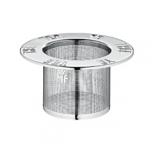 Speak the language of fine tea with this embossed mesh strainer. Designed to rest in your favorite mug, it expertly steeps the perfect cup every time. Speak the language of fine tea with this embossed mesh strainer. Designed to rest in your favorite mug, it expertly steeps the perfect cup every time.