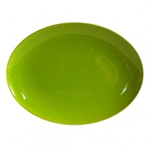 This platter in a cute Kiwi is handcrafted in Germany from high fired ceramic earthenware that is dishwasher safe. Mix and match with other Waechtersbach colors to make a table all your own. This platter in a cute Kiwi is handcrafted in Germany from high fired ceramic earthenware that is dishwasher safe. Mix and match with other Waechtersbach colors to make a table all your own.