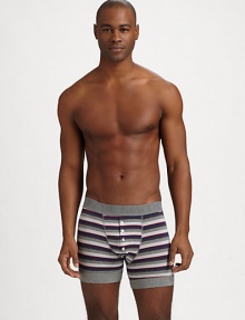 Comfortable cotton brief with a hint of stretch for added support and comfort, in signature stripe detail.Logo waistbandButton fly94% cotton/6% elastaneMachine washImported Comfortable cotton brief with a hint of stretch for added support and comfort, in signature stripe detail.Logo waistbandButton fly94% cotton/6% elastaneMachine washImported
