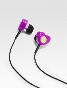 A colorful and sweet design perfect for listening to your favorite tunes or calls.PlasticCompatible with iPod®, iPhone® and other audio or mobile phone devicesImported A colorful and sweet design perfect for listening to your favorite tunes or calls.PlasticCompatible with iPod®, iPhone® and other audio or mobile phone devicesImported
