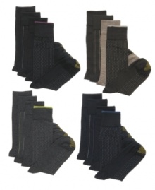 Keep it simple and classic with these dress socks from Gold Toe. Keep it simple and classic with these dress socks from Gold Toe.