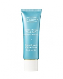 This cream-mask intensively rehydrates, revitalizes and helps return skin to its natural beauty. Note: Can be applied to the eye contour. Leave on for 5 to 10 minutes and smooth away any excess with Clarins Toning Lotion. This cream-mask intensively rehydrates, revitalizes and helps return skin to its natural beauty. Note: Can be applied to the eye contour. Leave on for 5 to 10 minutes and smooth away any excess with Clarins Toning Lotion.