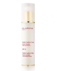 Early Correction. Continuous Protection. Visible Perfection. Multi-Active Day is the newest innovation from Clarins; high performance skin care with new formulas and textures, that goes beyond prevention to visibly correct early signs of aging. Early Correction. Continuous Protection. Visible Perfection. Multi-Active Day is the newest innovation from Clarins; high performance skin care with new formulas and textures, that goes beyond prevention to visibly correct early signs of aging.