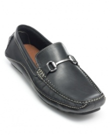 Great with jeans or chinos, these embellished moc toe drivers make a great addition to your casual wardrobe. Great with jeans or chinos, these embellished moc toe drivers make a great addition to your casual wardrobe.