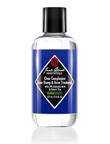 3-in-1 Clear Complexion Solution Razor Bump and Acne Treatment. An advanced, powerful, oil-free solution that offers three distinct benefits. 2% salicylic acid and lactic acid work to exfoliate the top layer of dead skin cells, unearthing the skin-trapped facial hairs that cause razor bumps and dissolving the pore clogging oils that cause acne and blackheads. Hyaluronic acid soothes skin and provides sheer, oil-free hydration to counteract dryness and irritation. 3-in-1 Clear Complexion Solution Razor Bump and Acne Treatment. An advanced, powerful, oil-free solution that offers three distinct benefits. 2% salicylic acid and lactic acid work to exfoliate the top layer of dead skin cells, unearthing the skin-trapped facial hairs that cause razor bumps and dissolving the pore clogging oils that cause acne and blackheads. Hyaluronic acid soothes skin and provides sheer, oil-free hydration to counteract dryness and irritation.
