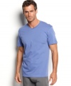 The all cotton v-neck t-shirt by Alfani. Don't leave home without wearing one.