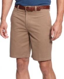From a polo to a cardigan to a t-shirt, pair these versatile flat-front shorts from Club Room with almost anything for a clean, polished look. From a polo to a cardigan to a t-shirt, pair these versatile flat-front shorts from Club Room with almost anything for a clean, polished look.