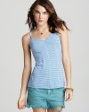 Free People Top - Stripe Jersey Corset Tank