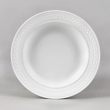 Urban chic and elegance are the hallmarks of the new Intaglio collection from Wedgwood, yet drawing its design inspiration from the delicate embossing of the Georgian era, the fresh white color way is crisp, clean and contemporary. Intaglio highlights the traditional skills of knurling and engine turning, the arts of indenting designs in wet clay to give a distinctive tactile finish. The designs are unique across all the pieces and bring an intricate web of fresh but understated silhouette to the table. Urban chic and elegance are the hallmarks of the new Intaglio collection from Wedgwood, yet drawing its design inspiration from the delicate embossing of the Georgian era, the fresh white color way is crisp, clean and contemporary. Intaglio highlights the traditional skills of knurling and engine turning, the arts of indenting designs in wet clay to give a distinctive tactile finish. The designs are unique across all the pieces and bring an intricate web of fresh but understated silhouette to the table.