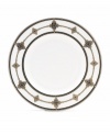 Echoing the style of the sophisticated art deco era, the Vintage Jewel Accent Plate from Lenox's dinnerware and dishes collection evokes a more gracious time. The eclectic look combines pure white bone china with an elegant design in muted metallics. Qualifies for Rebate