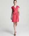 DIANE von FURSTENBERG Dress - Akari Short Sleeve Stretch Silk