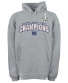 Bring on the Pats! This New York Giants hoodie from Reebok let's you warm up to the idea of a super bowl championship team.