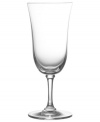 As a perfect complement to her elegant dinnerware, renowned bridal designer Vera Wang and Wedgwood have created stemware inspired by the simple curves of a tulip. The Classic pattern sits on a slender ringed pedestal and offers breathtaking purity of form. Iced beverage shown at left.