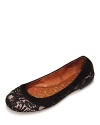 An irresistible mix of soft suede and haircalf updates the everyday ballet flat to a luxurious essential. Sam Edelman.