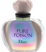 New from Christian Dior, Pure Poison for the seductress within. A modern, sensually floral fragrance with top notes of sweet orange, Calabrean bergamot, and Sicilian mandarin that segue into middle notes of orange flower, jasmine samac, and hydroponic living gardenia finished by base notes of sandalwood, white amber and musk. Made in France. 