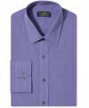 Get squared away for the day with this handsome checkered dress shirt from Club Room.