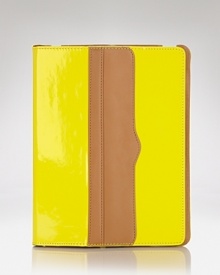 We love Rebecca Minkoff's bold, trend-right accessories, and this neon iPad easel is a perfect example of the look. Use it to upgrade your style status. We love Rebecca Minkoff's bold, trend-right accessories, and this neon iPad easel is a perfect example of the look. Use it to upgrade your style status.