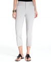 A clean, wide waistband and welt pockets give INC's petite cropped pants sleek minimalist appeal.