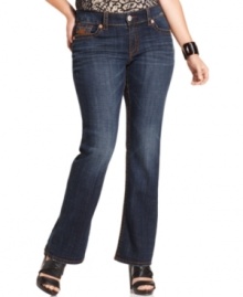 Seven7 Jeans' bootcut plus size jeans are essentials for your casual wear-- team them with the season's latest tops! Seven7 Jeans' bootcut plus size jeans are essentials for your casual wear-- team them with the season's latest tops!