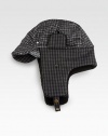 Heritage patterns and craftsmanship are a simple, sophisticated way to add flair and personality to your stylish wardrobe; this versatile option is crafted with impeccable attention to detail, featuring a braided trim around the brim and signature logo detail.80% polyester/20% woolBrim, about ½Spot cleanImported