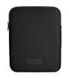 Great for that guy-on-the-go, this logo tablet case from Marc by Marc Jacobs is perfect for the daily commute or effortless jet-setting - Logo-detailed neoprene with top zip closure and front logo plaque - Great for work, travel, or as a thoughtful gift