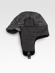 Heritage patterns and craftsmanship are a simple, sophisticated way to add flair and personality to your stylish wardrobe; this versatile option is crafted with impeccable attention to detail, featuring a braided trim around the brim and signature logo detail.80% polyester/20% woolBrim, about ½Spot cleanImported Heritage patterns and craftsmanship are a simple, sophisticated way to add flair and personality to your stylish wardrobe; this versatile option is crafted with impeccable attention to detail, featuring a braided trim around the brim and signature logo detail.80% polyester/20% woolBrim, about ½Spot cleanImported