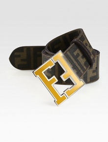 Enhance your dress wardrobe in this style rendered in coated and textured leather with retro-inspired enamel logo buckle.LeatherAbout 2 wideMade in Italy Enhance your dress wardrobe in this style rendered in coated and textured leather with retro-inspired enamel logo buckle.LeatherAbout 2 wideMade in Italy