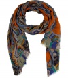 Add a stylish accent to your look with this chic cashmere-blend paisley scarf from Etro - Easy-to-style length, all-over print, frayed hem - Pair with an elevated jeans-and-tee ensemble or modernized work outfit