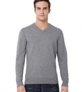 A solid choice for the season, this sweater from Buffalo David Bitton looks great on its own or as a top layer.