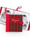 Tell your very own Christmas story. This beautiful photo album doubles as an ornament, putting 48 pictures on display in your tree. With gold embroidery and a festive tartan plaid. (Clearance)