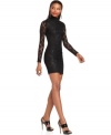 Body-con lace and a back cutout makes this MM Couture mini dress a super sultry pick for a chic night out!