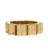 Tough goes luxe with this wave-shaped bracelet from New York Jewelry designer Eddie Borgo - Gold-plated wave-shaped bangle bracelet - Pair with a figure-hugging cocktail sheath or an elevated jeans-and-tee ensemble