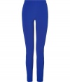 Colorblock your look with Missoni Ms royal blue stretch pants, a flattering, versatile choice perfect for dressing up and down - Back seams, hidden side zip - Form-fitting - Wear with oversized knit tops and sleek high-heels