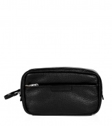 The perfect accessory for the urban traveler, this textural leather dopp kit from Marc by Marc Jacobs will make toting around your essentials effortless and stylish - Double top zip with looped pull, smooth leather top flap with hidden magnetic closure, zippered front slit pocket with embossed logo, flat handle on back, two internal sections with a zippered middle sectional pocket, inside zippered back wall pocket with mesh lining - Great for easy jet-setting or as a thoughtful gift