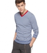 Layer you look with a lightweight v-neck from Sons of Intrigue.