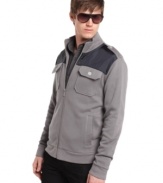 Stay cool and collected in this stylish Kenneth Cole  sweater.