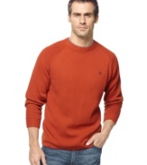 Solid choice. Warm up for the season with this sweater from Timberland.