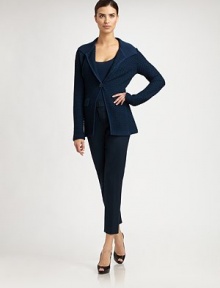 Crisp and cropped, rendered in lightweight stretch wool.Self waistbandZip flyInseam, about 2998% wool/2% spandexDry cleanImported of Italian fabricModel shown is 5'11 (180cm) wearing US size 4. Crisp and cropped, rendered in lightweight stretch wool.Self waistbandZip flyInseam, about 2998% wool/2% spandexDry cleanImported of Italian fabricModel shown is 5'11 (180cm) wearing US size 4.