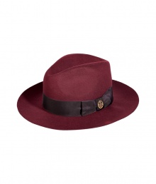 Top off your boho-inspired ensemble with this rich-hued dandyish wool fedora from Emilio Pucci - Wide brim, grosgrain band with gold-tone detail - Pair with a menswear inspired look or a bohemian maxi skirt and blouse Top off your boho-inspired ensemble with this rich-hued dandyish wool fedora from Emilio Pucci - Wide brim, grosgrain band with gold-tone detail - Pair with a menswear inspired look or a bohemian maxi skirt and blouse