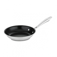 Eco-Friendly Nonstick Cookware. Exclusive Cuisinart Ceramica® Nonstick Technology is PTFE/PFOA -free. Petroleum-free ceramic-based nonstick interior helps to reduce oil consumption, makes it easy to cook low-fat meals, and preserves the environment. Professional multi-ply construction features an aluminum alloy core with Exclusive Cuisinart Ceramica® nonstick surface and an induction-ready stainless steel exterior for superior heat conductivity. Construction is suitable for all stovetops. Riveted stainless stick handles stay cool, and are made from 70% recycled stainless steel. Oven, broiler and dishwasher safe. Eco-Friendly Nonstick Cookware. Exclusive Cuisinart Ceramica® Nonstick Technology is PTFE/PFOA -free. Petroleum-free ceramic-based nonstick interior helps to reduce oil consumption, makes it easy to cook low-fat meals, and preserves the environment. Professional multi-ply construction features an aluminum alloy core with Exclusive Cuisinart Ceramica® nonstick surface and an induction-ready stainless steel exterior for superior heat conductivity. Construction is suitable for all stovetops. Riveted stainless stick handles stay cool, and are made from 70% recycled stainless steel. Oven, broiler and dishwasher safe.