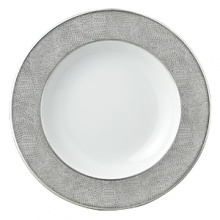 Sauvage dinnerware by Bernadaud successfully blends three surprisingly sensual touches - pearl-grey lizard skin, silver filament and interlocking Cordovan honeycombs -- into one truly memorable collection for your table. Exceptional elegance with a touch of the exotic. Sauvage dinnerware by Bernadaud successfully blends three surprisingly sensual touches - pearl-grey lizard skin, silver filament and interlocking Cordovan honeycombs -- into one truly memorable collection for your table. Exceptional elegance with a touch of the exotic.