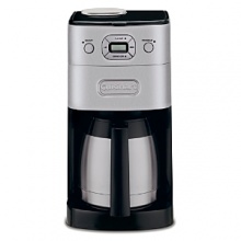 This superbly sleek and fully programmable coffee maker takes your coffee from whole bean to hot cup in just minutes. The built-in burr grinder pulverizes the beans without removing the flavor, then brews the grounds directly into a double-wall insulated thermal carafe that keeps it warm for hours. It's also highly customizable - choose your grind amount, brew strength and cup amount. Model# DGB-650BC. Manufacturer's limited 3-year warranty. This superbly sleek and fully programmable coffee maker takes your coffee from whole bean to hot cup in just minutes. The built-in burr grinder pulverizes the beans without removing the flavor, then brews the grounds directly into a double-wall insulated thermal carafe that keeps it warm for hours. It's also highly customizable - choose your grind amount, brew strength and cup amount. Model# DGB-650BC. Manufacturer's limited 3-year warranty.