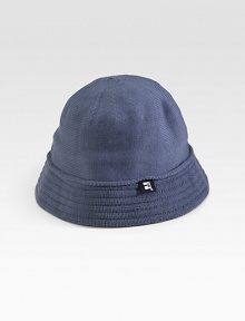 A soft cotton knit design with a bell silhouette and a ribbed brim. Hand wash Imported A soft cotton knit design with a bell silhouette and a ribbed brim. Hand wash Imported