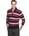 Stripes on this John Ashford sweater make the perfect final layer.